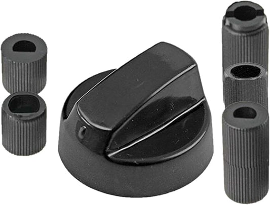 4-Pack Universal Oven & Hob Control Switch Knobs – Black Finish