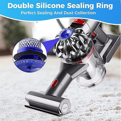 Dyson Vacuum Cleaner Washable Filter 2-Pack – Compatible with V6 V7 V8 DC58 DC59 DC61 DC62 DC74