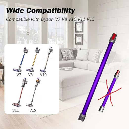 Purple Vacuum Wand Replacement for Dyson V-Series & SV-Series Models