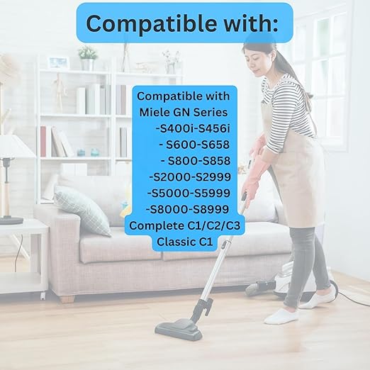 10-Pack GN 3D Vacuum Bags + 4 Filter Set – For Miele C1/C2/C3, S227–S240, S270, S400, S5, S8 + 5 Fresheners