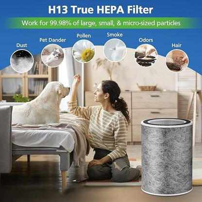 FIND A SPARE - Shark HC502 HP202 True HEPA Filter, Compatible with HC502 & HP200 Series, Part # HE2FKBAS, # HE2FKBASMB