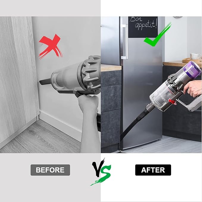 Flexible Crevice Tool Quick Release for Dyson V7 V8 V10 V11 V15