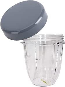 Replacement 18oz Cup with Lid for Nutribullet 600W/900W Blender Juicer