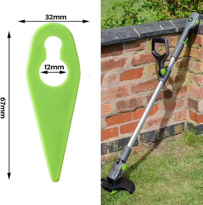 FIND A SPARE 60Pcs Plastic Blades Compatible with Gtech ST01 ST02 ST04 ST05 ST20 GT3.0 GT4.0 GT50 Grass Trimmer Strimmer (Pack of 60)