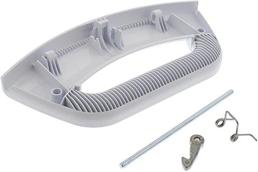 White Door Handle & Spring Replacement Kit for Hotpoint / Ariston (C00285747 / C00507932)