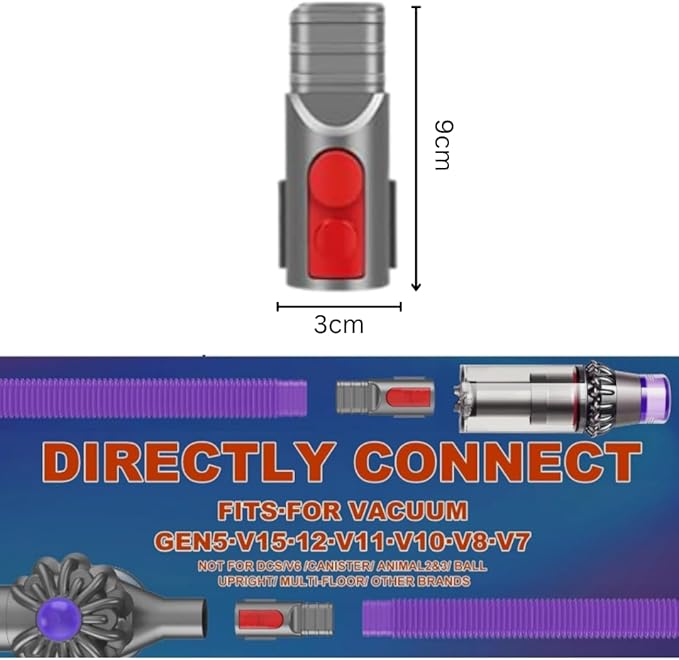 Tumble Dryer Lint Remover Hose Compatible with Dyson V7–V15