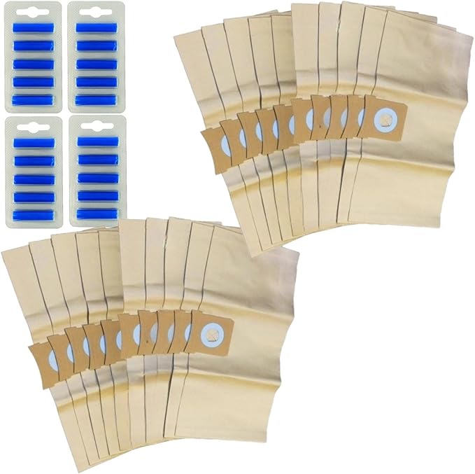 20 Dust Bags with 20 Fresheners for Titan 16L, 20L, 30L & 40L Vacuum Cleaners