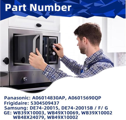 Universal 315mm (12.4") Microwave Replacement Glass Tray with 3 Clips – Strong & Long-Lasting