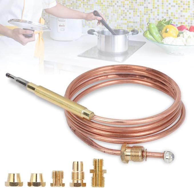 Universal Gas Thermocouple 600mm – Easy-to-Install Copper Kit