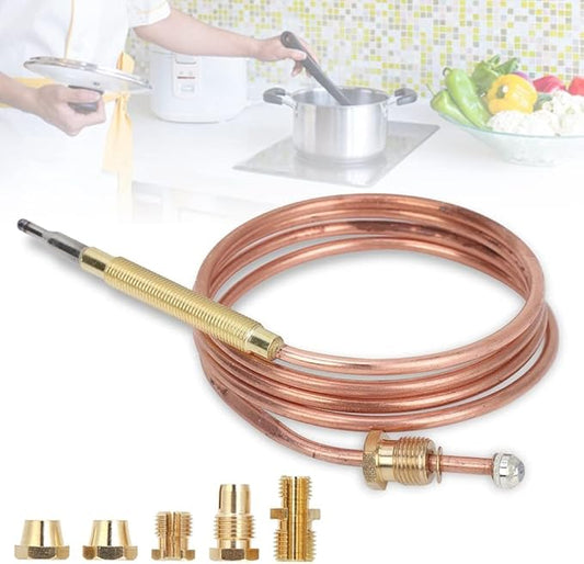 Universal 600mm Copper Gas Thermocouple Kit – Easy Install for Gas Appliances