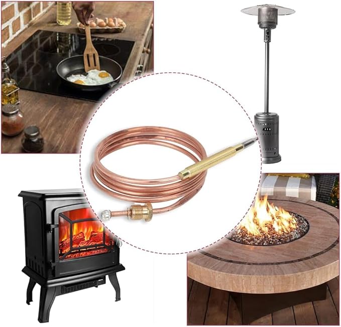 600mm Copper Thermocouple Kit for Gas Appliances – Universal & Reliable
