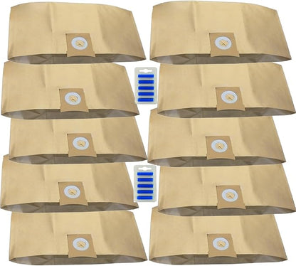 10-Pack Dust Bags for Titan 16L/20L/30L/40L Vacuums – Includes 10 Fresheners