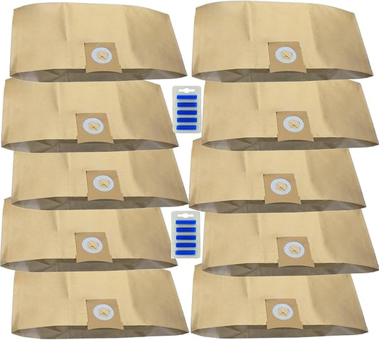 10-Pack Dust Bags for Titan 16L/20L/30L/40L Vacuums – Includes 10 Fresheners