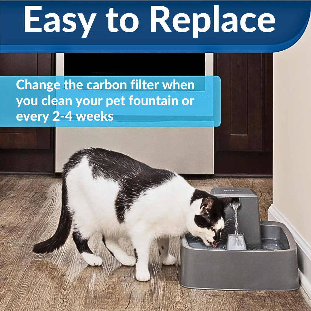 6x Activated Carbon Charcoal Filters for PetSafe Drinkwell Pet Water Fountains