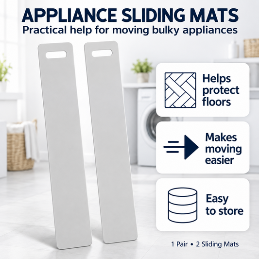 100cm Washing Machine Moving Sliders 2 Pack – Heavy Duty Appliance Skis for Dryer Fridge Dishwasher