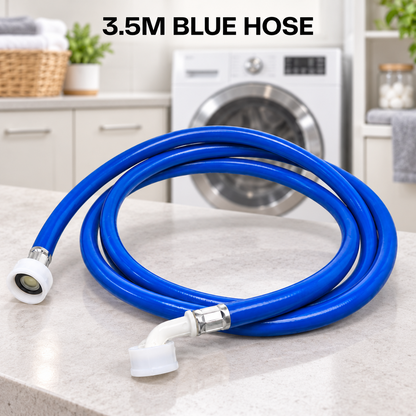 3.5M Blue Washing Machine Dishwasher Water Inlet Fill Hose Extra Long 3/4"