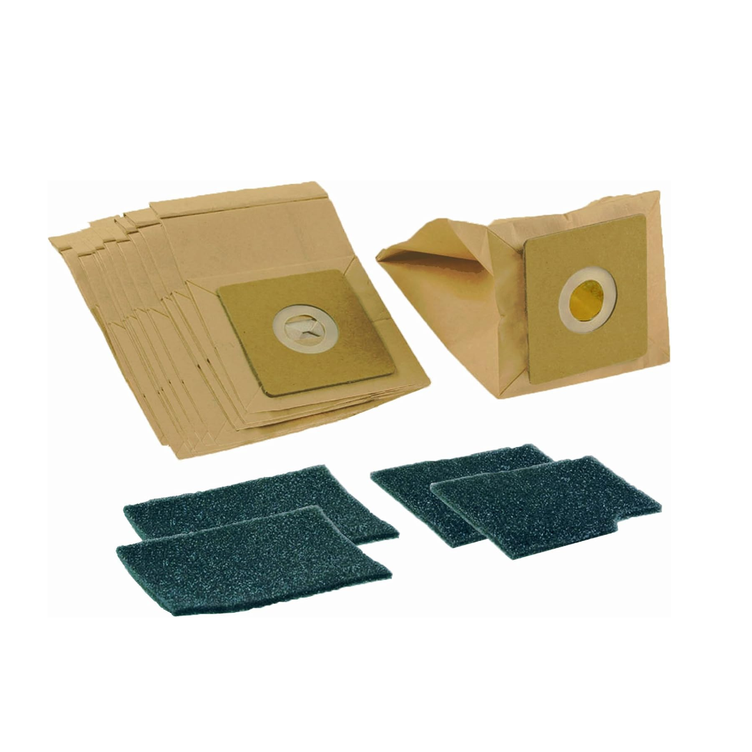 Vacuum Dust Bags and Filters Kit 10 Pack Compatible with Tesco VC206 VC207
