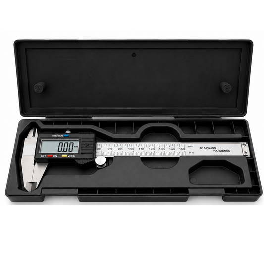 150mm 6 Inch Digital Caliper Stainless Steel Electronic Vernier Gauge LCD Display