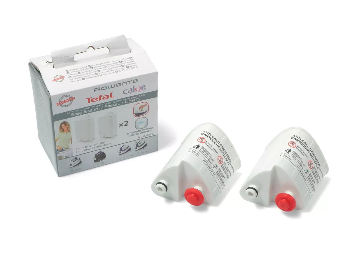 2 Genuine Tefal Anti Calc Filters XD9060E0 for Fasteo SV6020 SV6035 SV6040