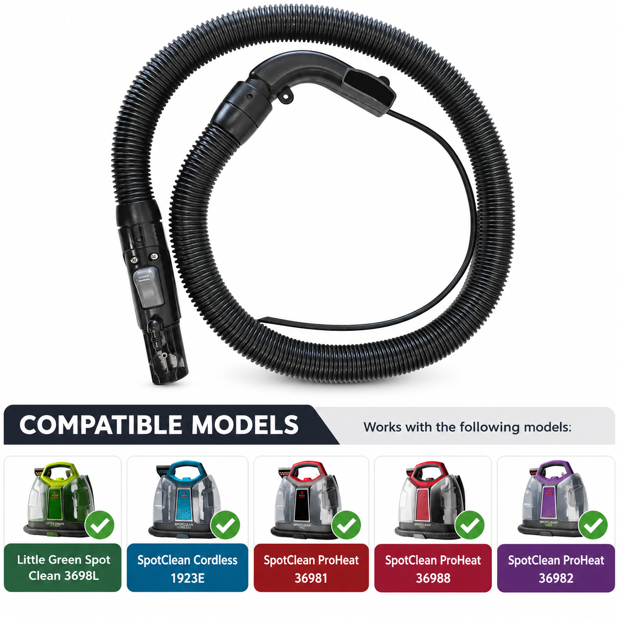 Hose Handle Assembly for BISSELL SpotClean ProHeat Portable Carpet Cleaner