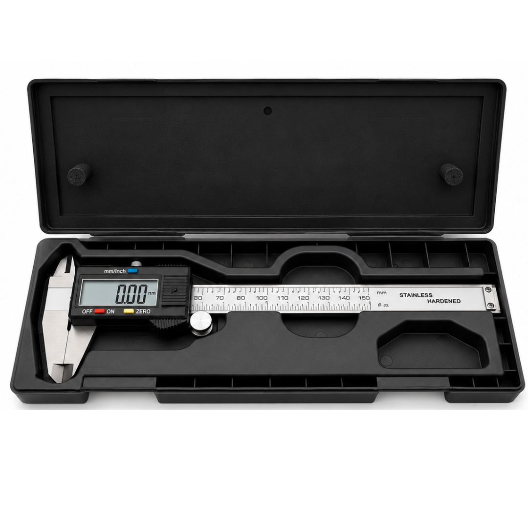 6 Inch Digital Vernier Caliper 150mm Stainless Steel Electronic Measuring Tool