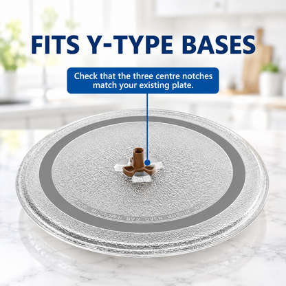 Panasonic Compatible Microwave Glass Turntable Plate 25.5cm Replacement Tray