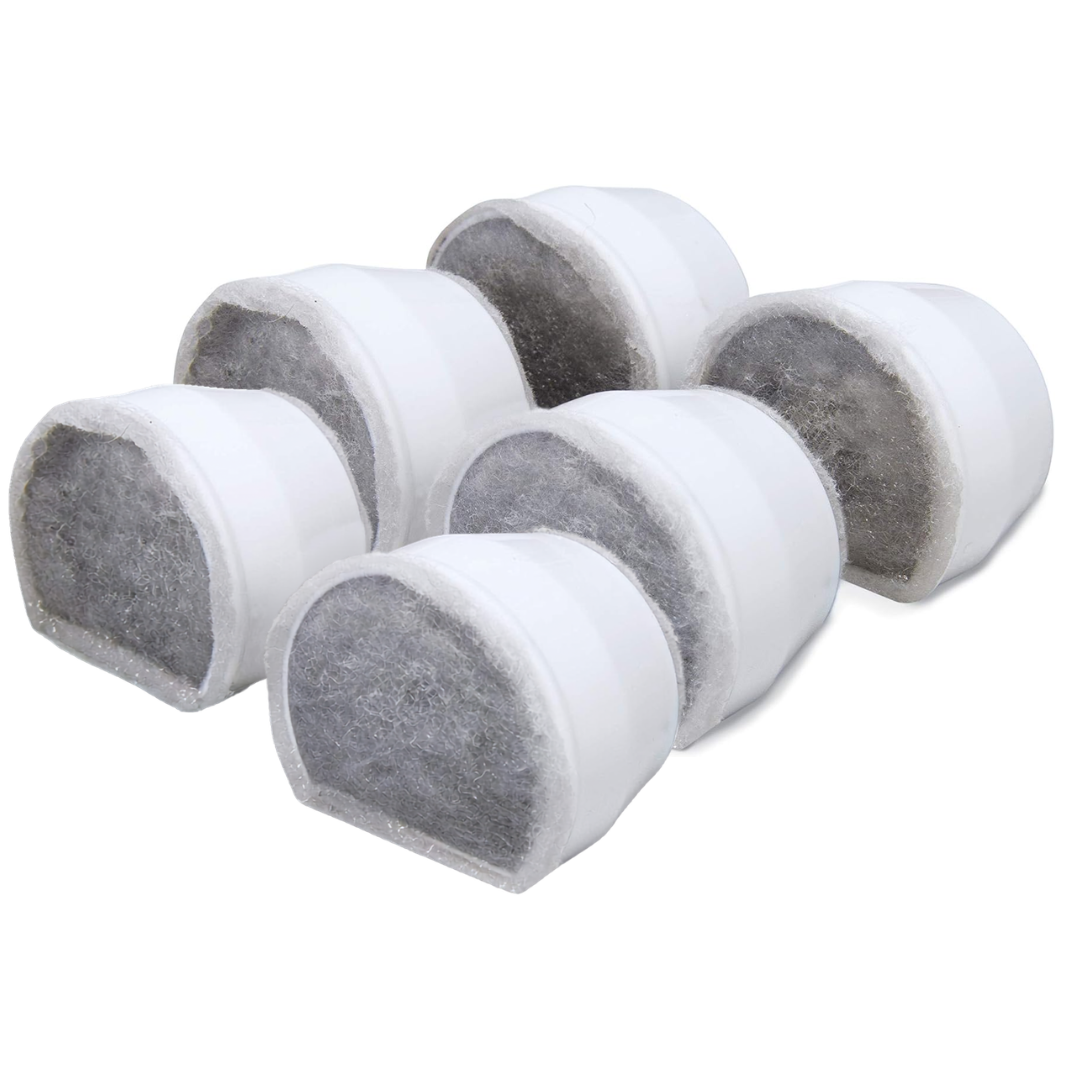Replacement Charcoal Water Filters 6 Pack for PetSafe Drinkwell Cat & Dog Fountains