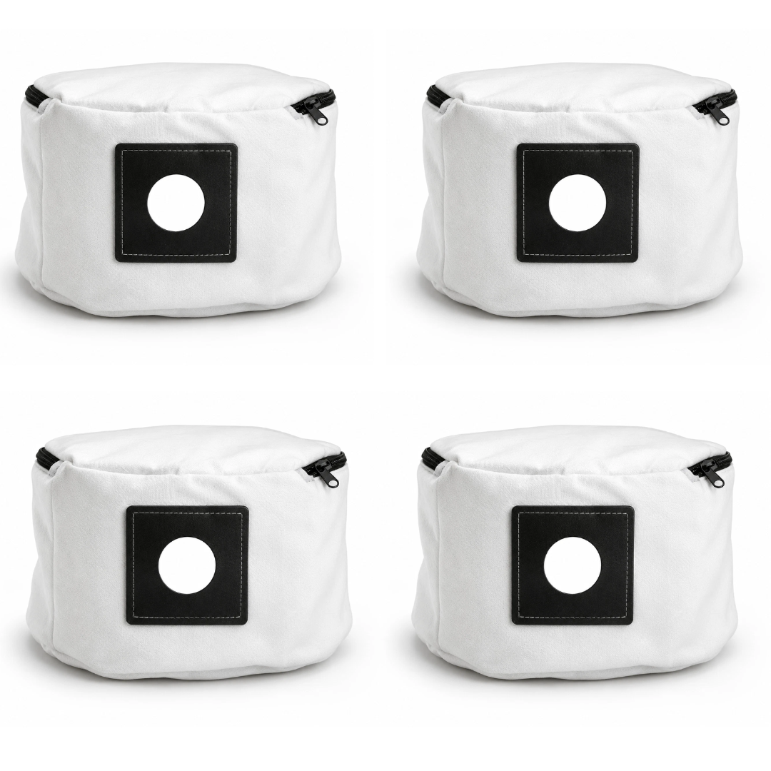 4 Pack Washable Cloth Dust Bags Compatible with Henry NVQ250 Hetty Edward James Vacuum Cleaners
