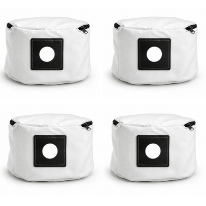 4 Pack Washable Cloth Dust Bags Compatible with Henry NVQ250 Hetty Edward James Vacuum Cleaners