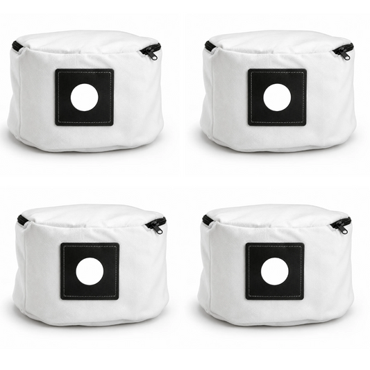 4 Pack Washable Cloth Dust Bags Compatible with Henry NVQ250 Hetty Edward James Vacuum Cleaners