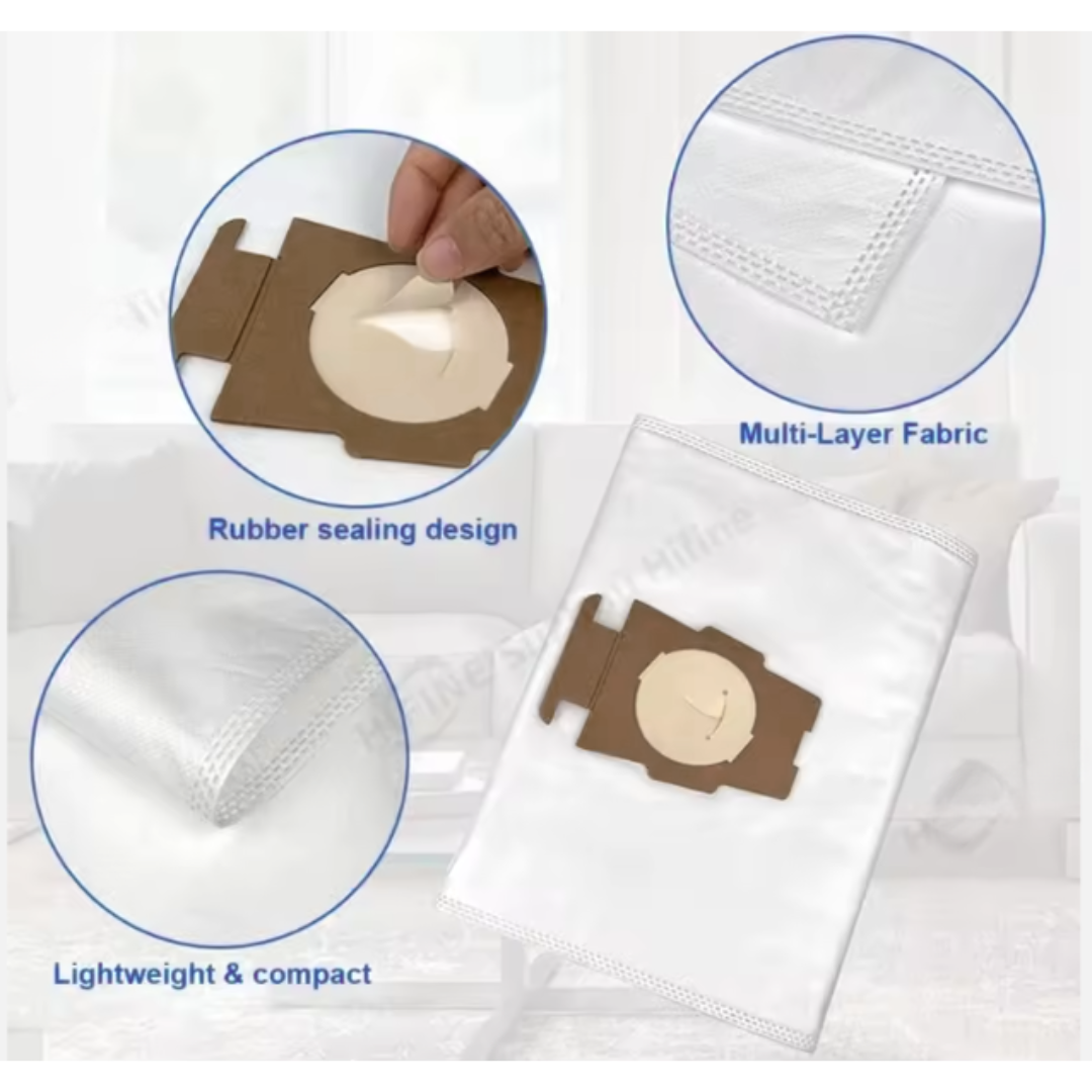 High Filtration Vacuum Cleaner Dust Bags Replacement 5 Pack