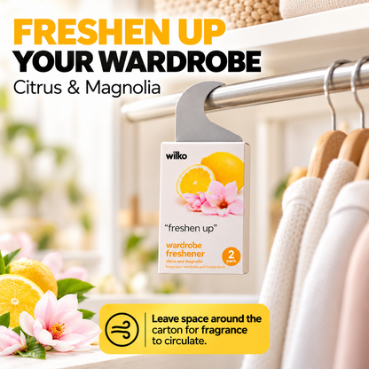 Title: Citrus Blossom Wardrobe Air Fresheners 6 Pack with 6 Free Scent Refills