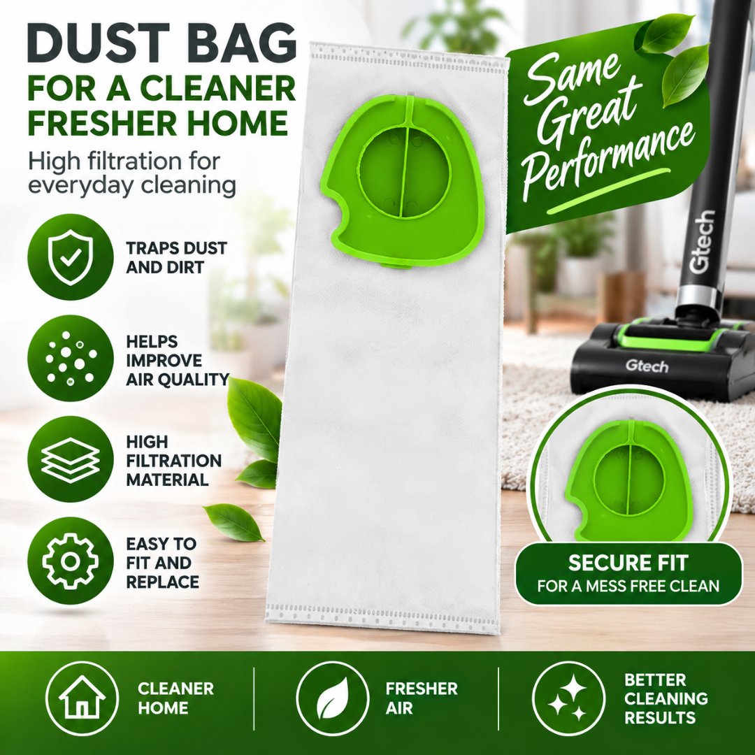 Gtech Pro K9 Vacuum Cleaner Dust Bags 10 Pack + 6 Scented Freshener Tabs