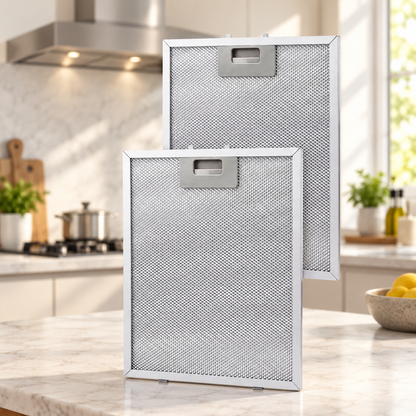 2PCS Cooker Hood Metal Mesh Grease Filters 320 x 260mm for Kitchen Extractor Fan