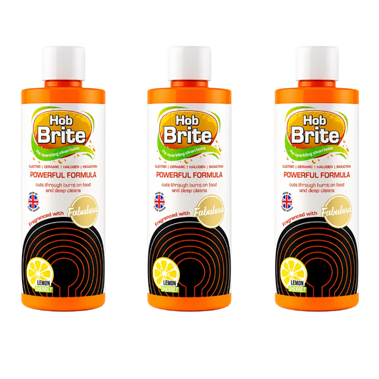 Lemon Sherbet Hob Cleaner 250ml 3 Pack for Ceramic & Glass Cooking Hobs