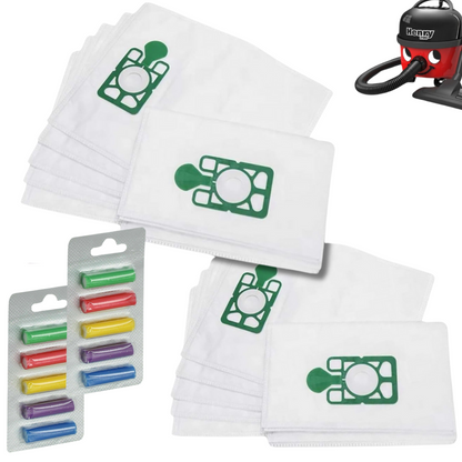 Replacement HEPA-FLO Vacuum Dust Bags 10 Pack for Henry Hetty Harry James