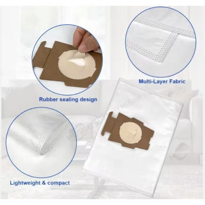 5 Pack High Filtration Vacuum Dust Collection Bags Replacement