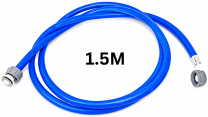 Washing Machine Water Supply Hose 1.5m Universal Hot & Cold Fill Inlet Pipe