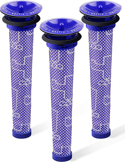 Washable Pre-Motor Cone Filter (3-Pack) for Dyson DC58 DC59 DC61 DC62 V6 V7 V8