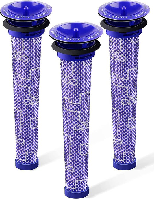 Washable Pre-Motor Cone Filter (3-Pack) for Dyson DC58 DC59 DC61 DC62 V6 V7 V8