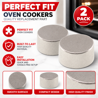 Lamona Howdens HJA1120 HJA1140 Gas Cooker Ignition Button Silver 2 Pack
