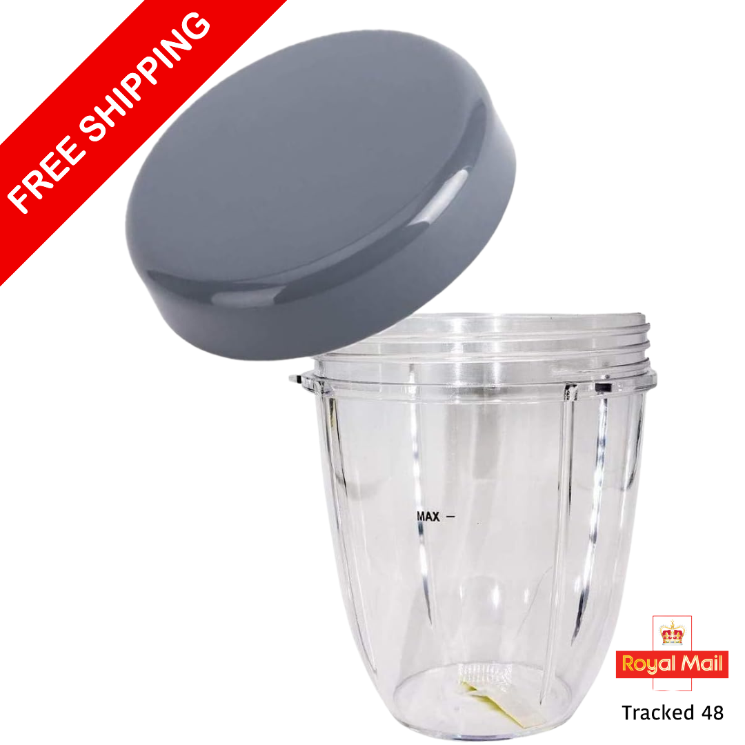 Small 18oz/500ml Nutribullet Cup with Flat Lid for 600W & 900W Models