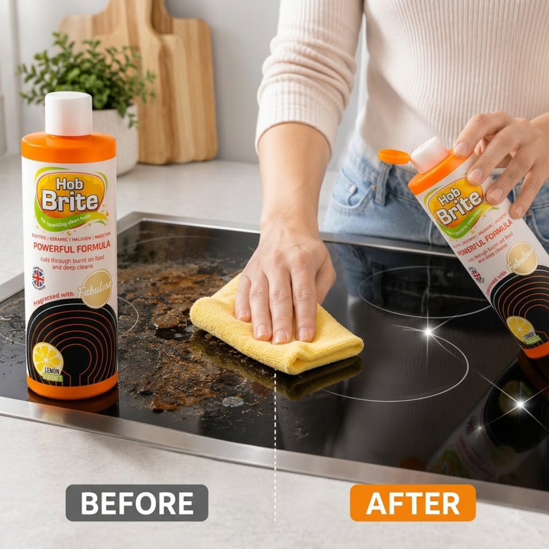 Hob Brite Lemon Sherbet Hob Cleaning Cream 250ml 2 Pack for Ceramic & Glass Hobs
