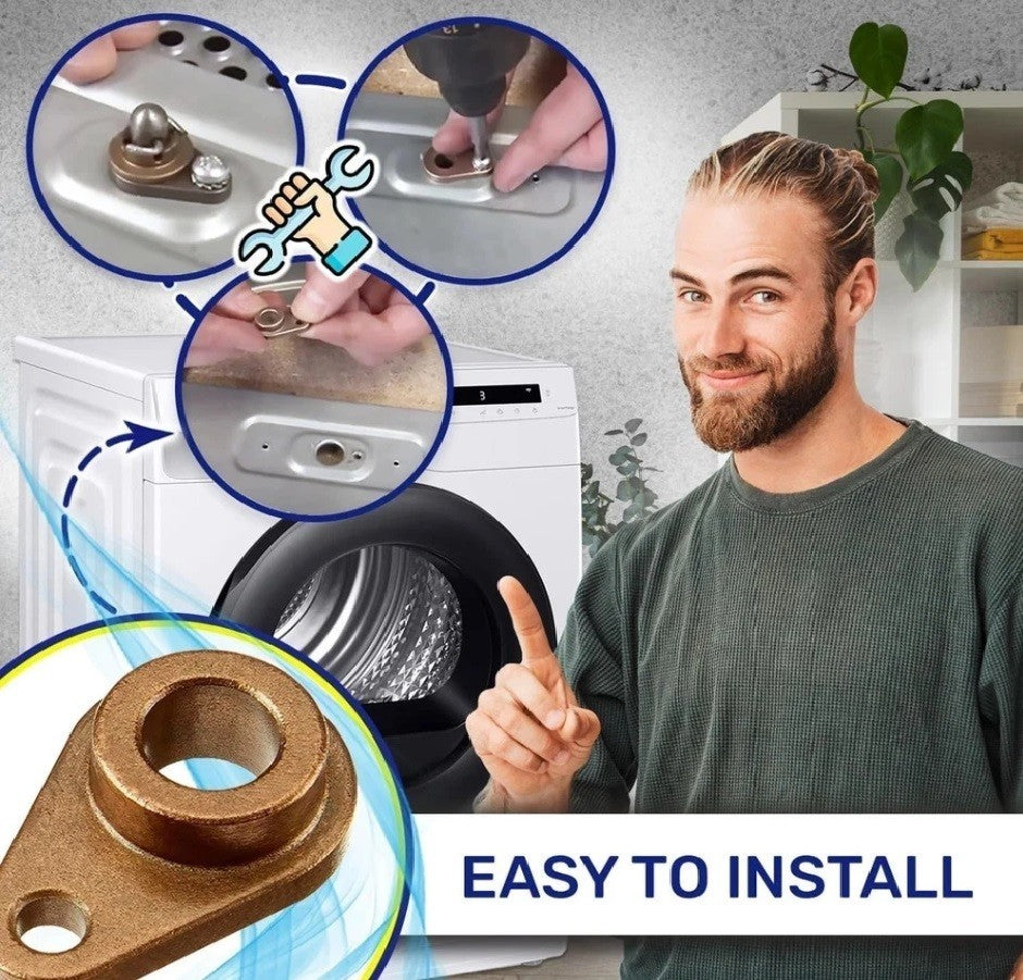4 Pack Tumble Dryer Rear Drum Shaft Bearing Kit for Indesit IDCE8450 IDCE845