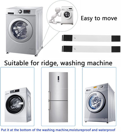 Heavy Duty Adjustable Appliance Trolley for Washing Machine Tumble Dryer Moving Rollers