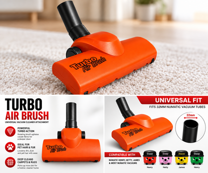 Airo Turbo Brush Floor Tool Compatible with Henry Hetty Numatic Vacuum Cleaners