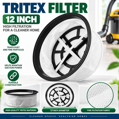 Full Tool Kit & 12" TriTex Filter for Numatic Henry Hetty HVR200 HET200 604165
