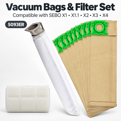 Replacement Vacuum Cleaner Bags for SEBO X1 X4 X7 XP30 370 5093ER