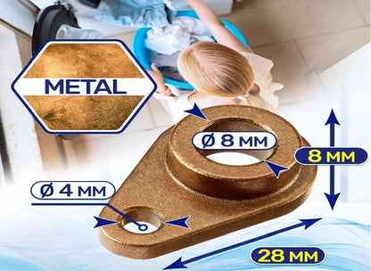 4 x Tumble Dryer Rear Drum Bearings Compatible with Indesit IDCE8450 IDCE845