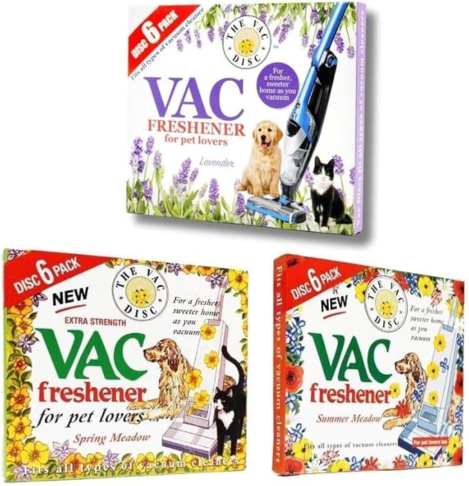 Universal Vacuum Air Freshener Discs Lavender Meadow Fragrance 3 Pack